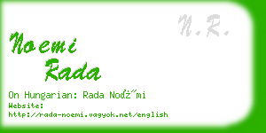 noemi rada business card